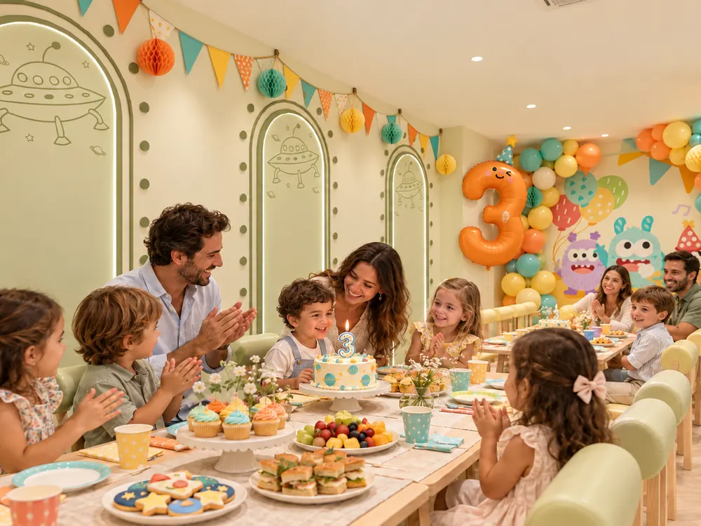 Área de cumpleaños abierta